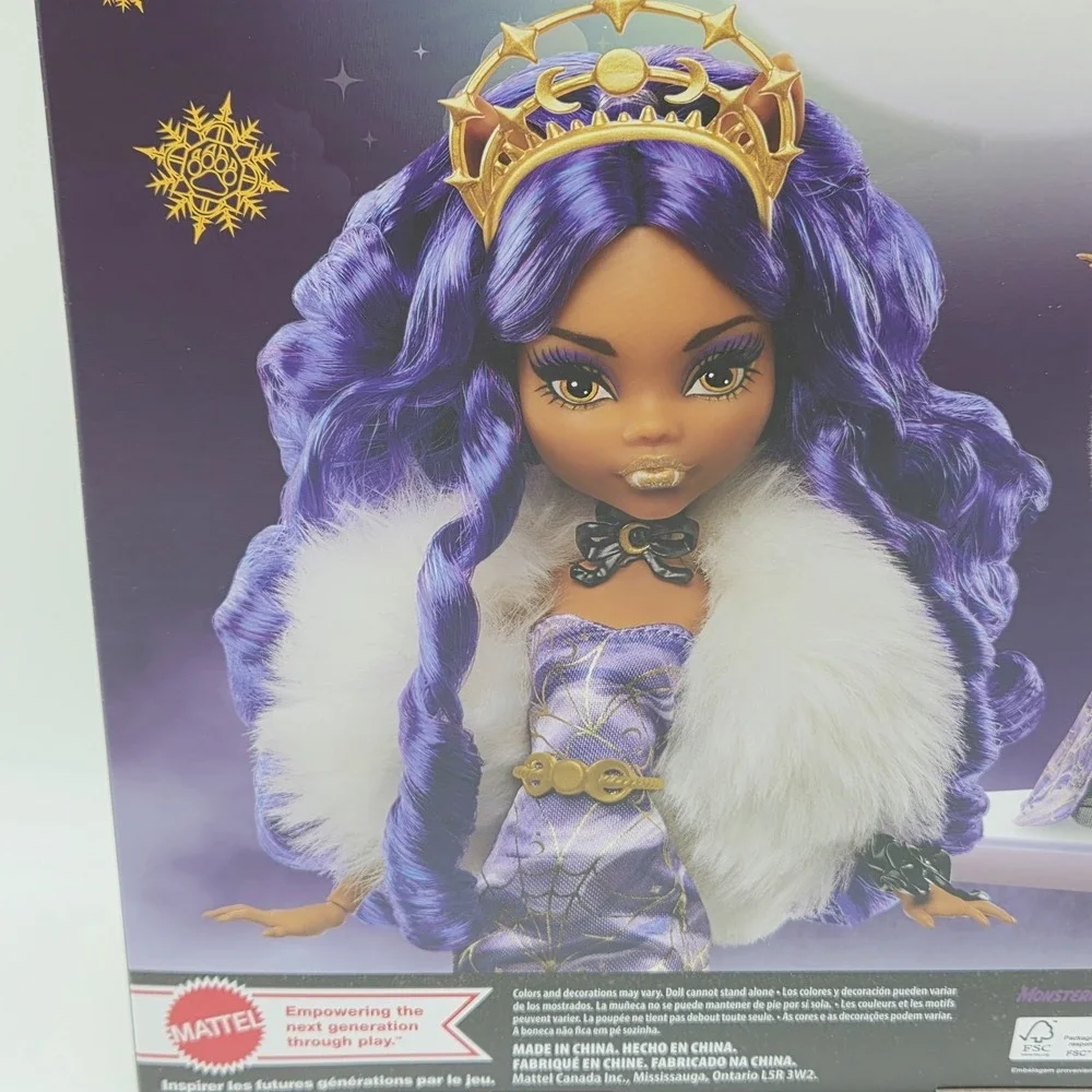 NEW Monster High Clawdeen Wolf Howliday Winter Edition Doll 2023 Mattel Shipper